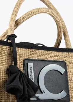Clearance Capazo con ribetes a contraste Bolsos|Baño