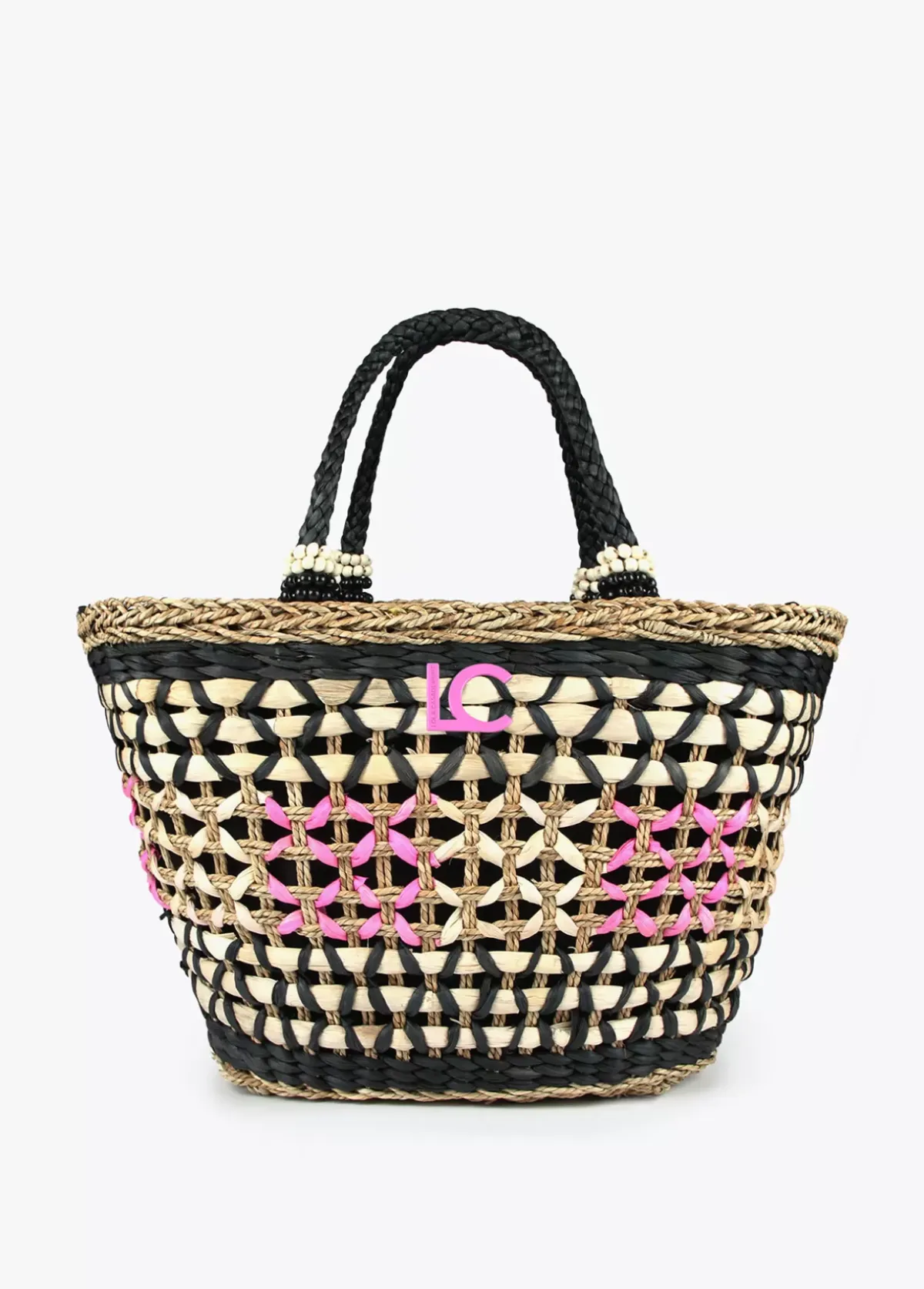 Hot Capazo trenzado gométrico Bolsos|Baño