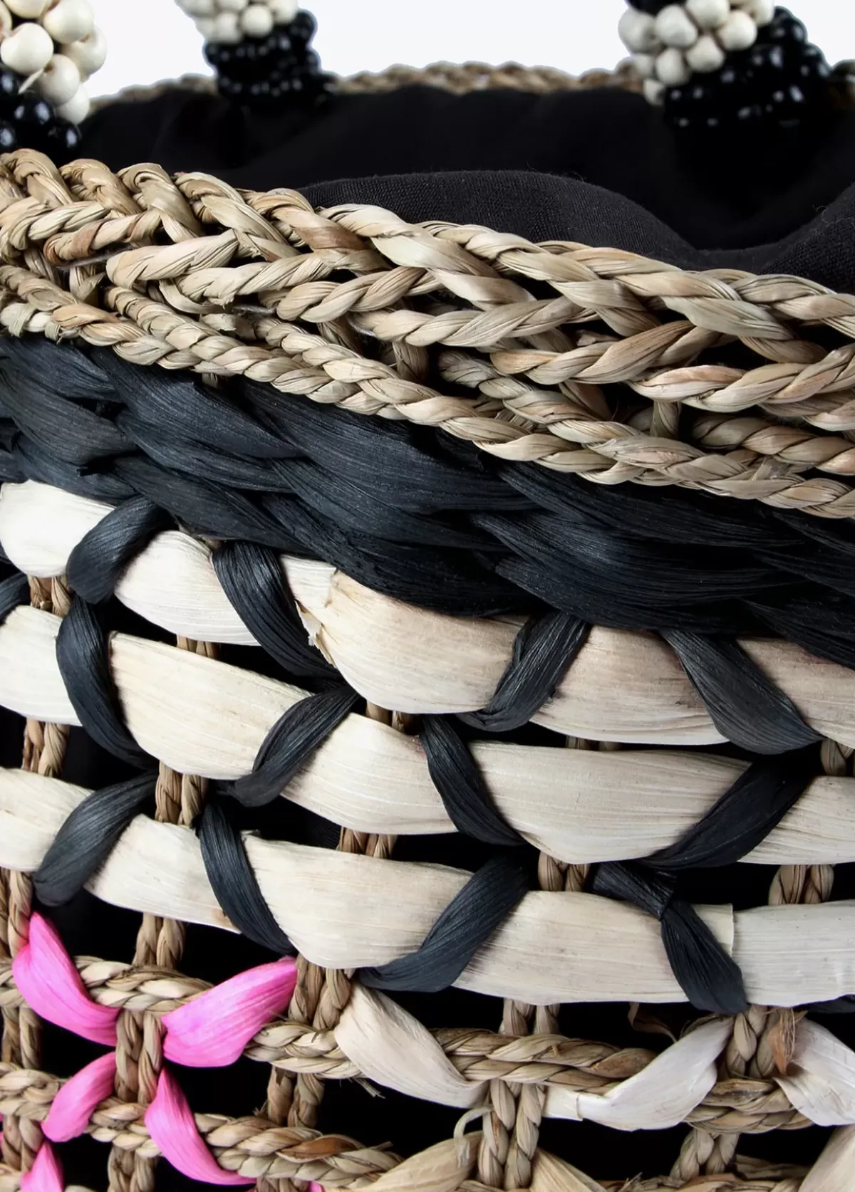 Hot Capazo trenzado gométrico Bolsos|Baño