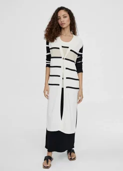 Online Cardigan punto de rayas Chaquetas Y Gabardinas|Punto