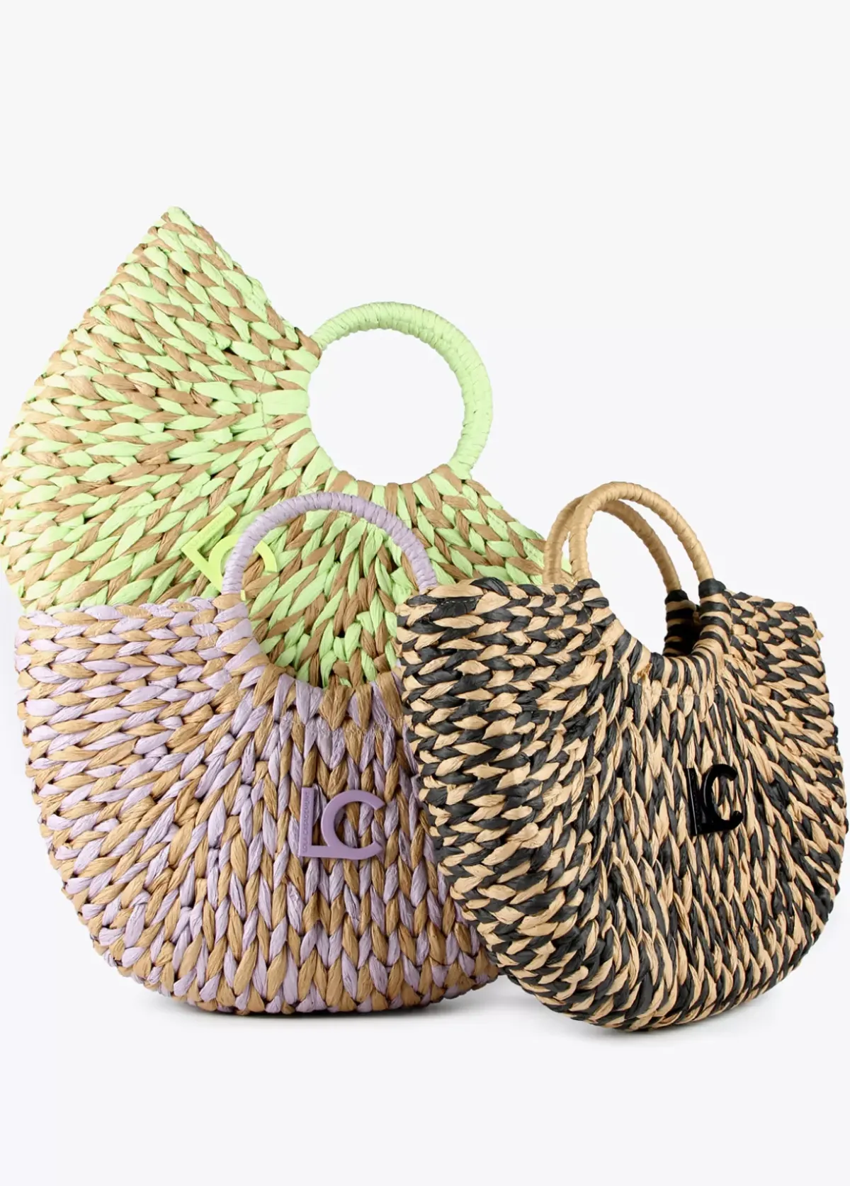 New Cesto efecto ráfia Bolsos|Baño