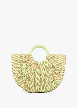 New Cesto efecto ráfia Bolsos|Baño