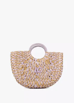 Cesto efecto ráfia Bolsos|Baño