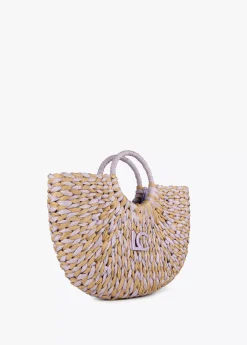 Cesto efecto ráfia Bolsos|Baño