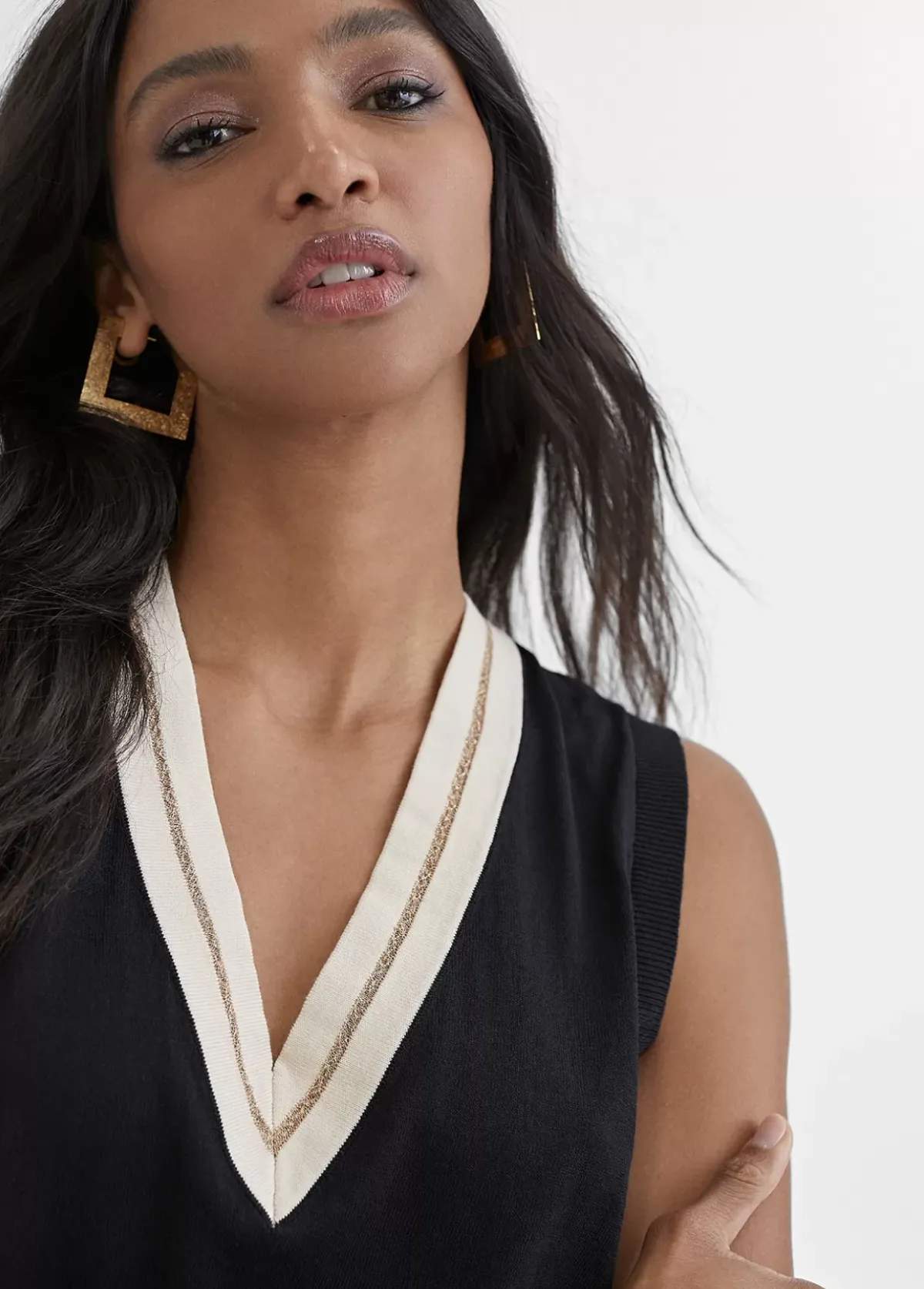 Outlet Chaleco bicolor Punto|Chalecos