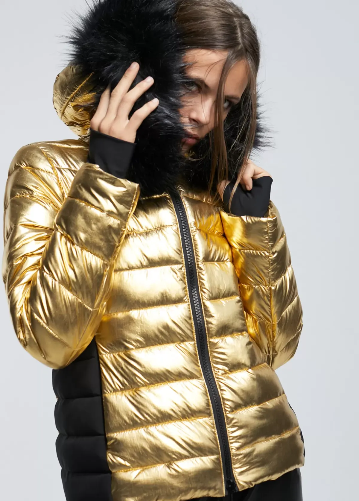 chaqueta acolchada metalizada Abrigos Y Cazadoras