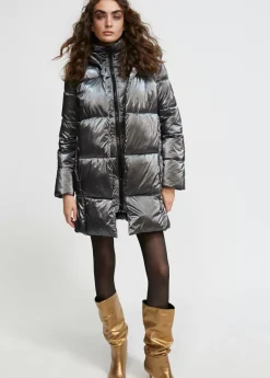 Hot chaqueta acolchada metalizada Abrigos Y Cazadoras