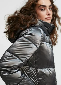 Hot chaqueta acolchada metalizada Abrigos Y Cazadoras