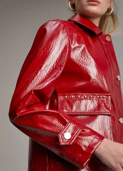 Clearance Chaqueta efecto charol Abrigos Y Cazadoras