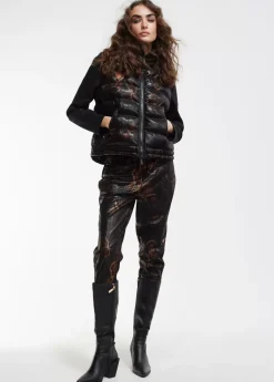 Hot Chaqueta efecto escamas Animal Print|Chalecos