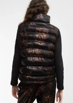 Hot Chaqueta efecto escamas Animal Print|Chalecos