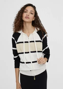 Best Chaqueta rayas con capucha Punto|Chaquetas Y Gabardinas