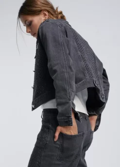 Online Chaqueta tejana strass Abrigos Y Cazadoras