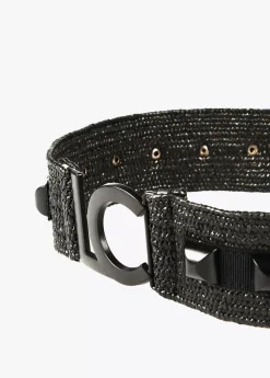 Outlet Cinturón efecto ráfia Accesorios