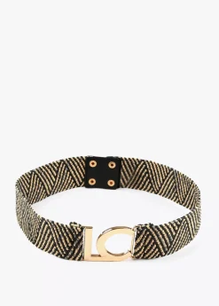 Cinturón elástico efecto ráfia Accesorios