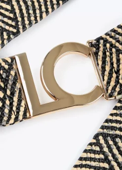 Cinturón elástico efecto ráfia Accesorios