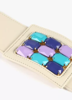 Outlet Cinturón elástico efecto ráfia Accesorios