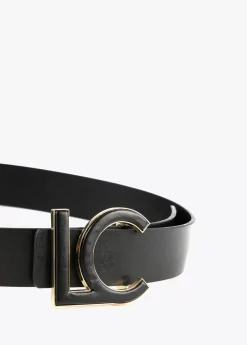 New Cinturón hebilla forrada efecto piel Cinturones