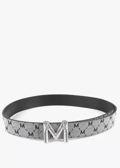 Outlet Cinturón reversible gris y negro Cinturones