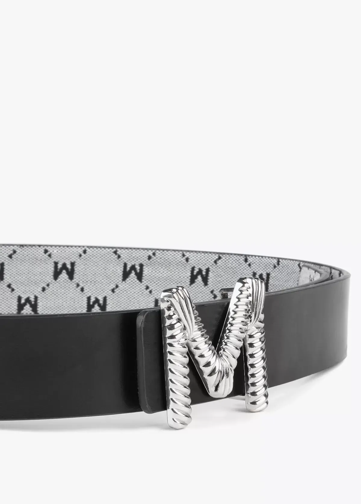 Outlet Cinturón reversible gris y negro Cinturones