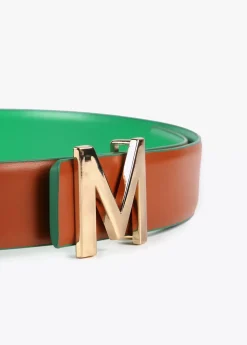 Cinturón reversible hebilla dorada Accesorios