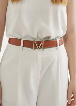 Cinturón reversible hebilla dorada Accesorios