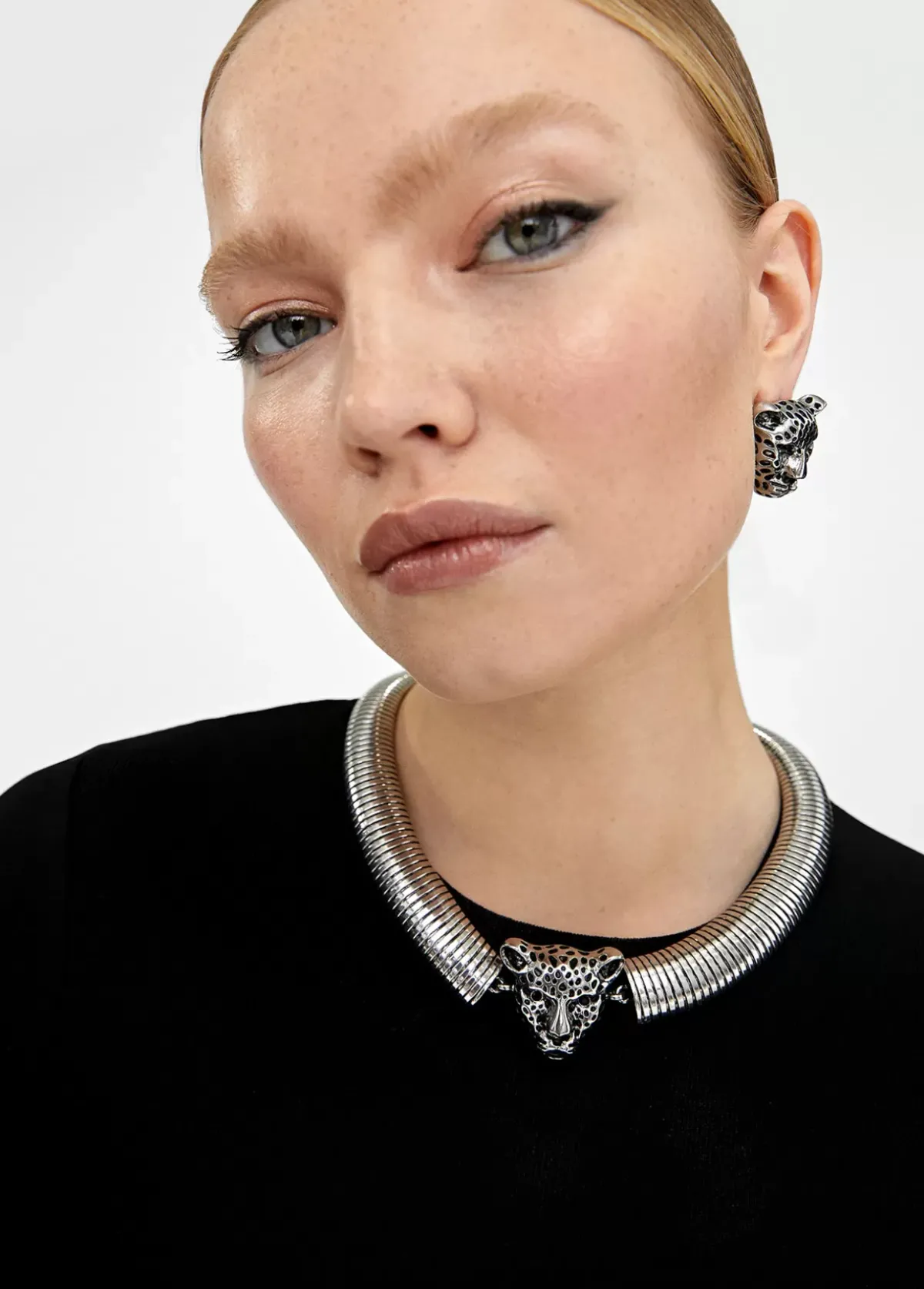 Discount Collar cabeza leopardo Bisuteria