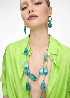 Discount Collar con cadena doble Bisuteria