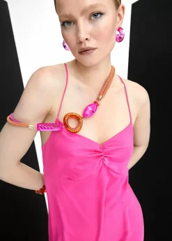 Discount Collar cordón y abalorios Bisuteria