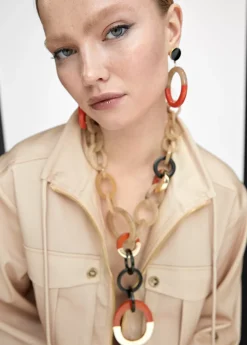 Clearance Collar de aros bicolor Bisuteria