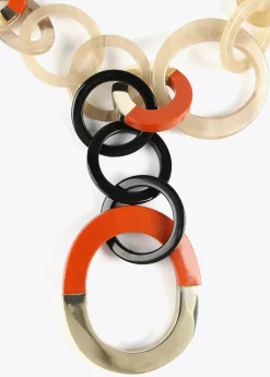 Clearance Collar de aros bicolor Bisuteria