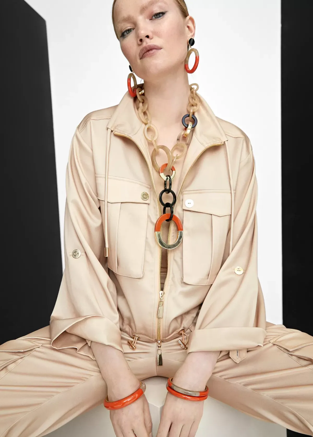 Clearance Collar de aros bicolor Bisuteria