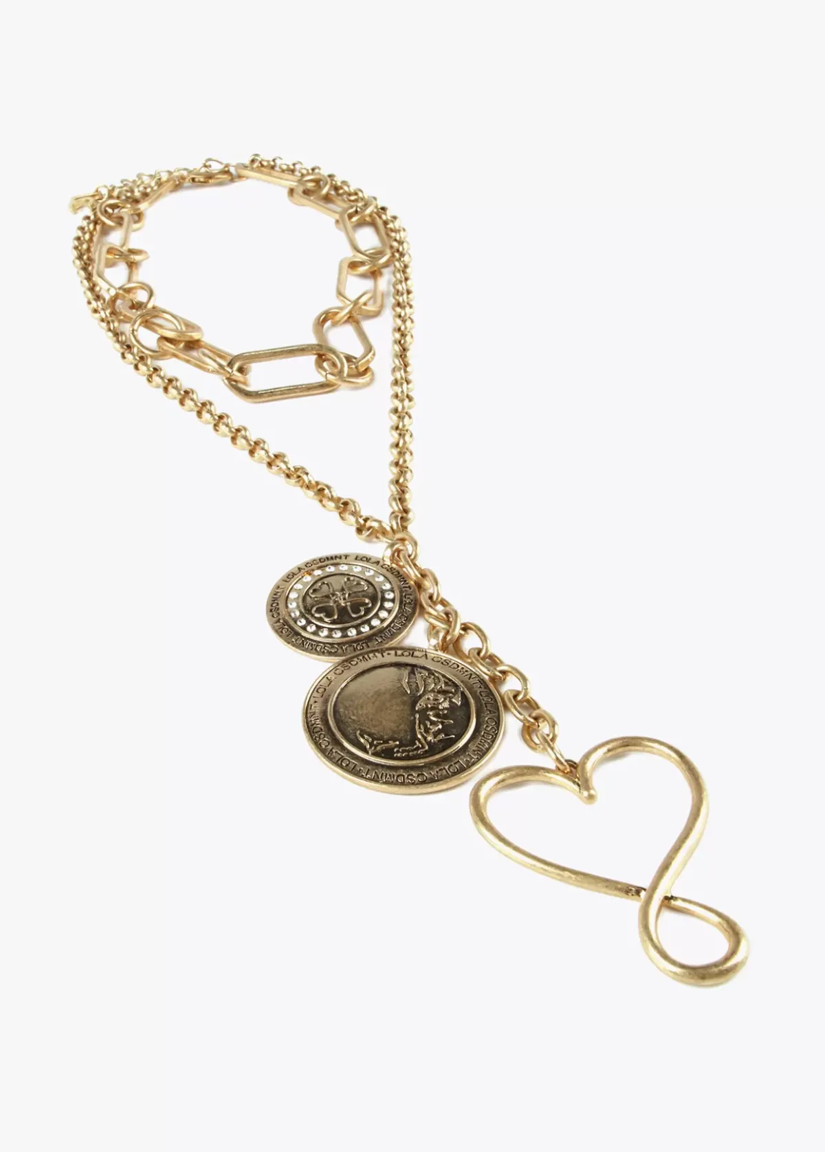 Hot Collar doble con colgantes Collares