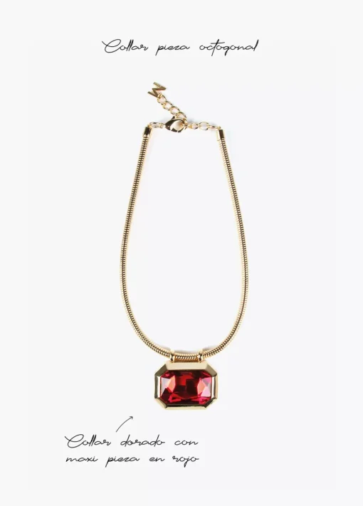 Hot Collar dorado con colgante Bisuteria