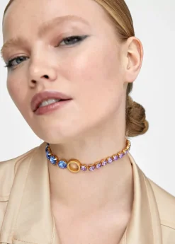 Collar gargantilla de cristales Bisuteria