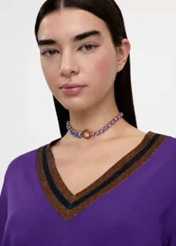 Collar gargantilla de cristales Bisuteria