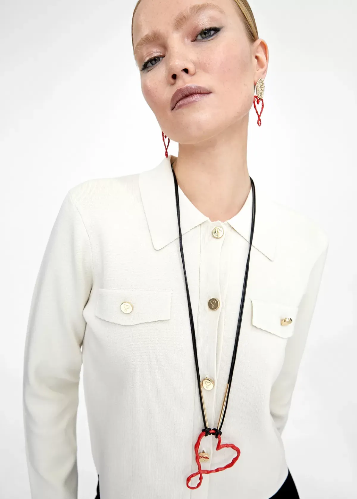 Online Collar largo corazón infinito Bisuteria