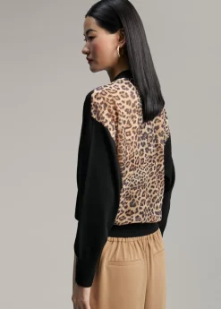 Sale Cárdigan combinado animal print Punto