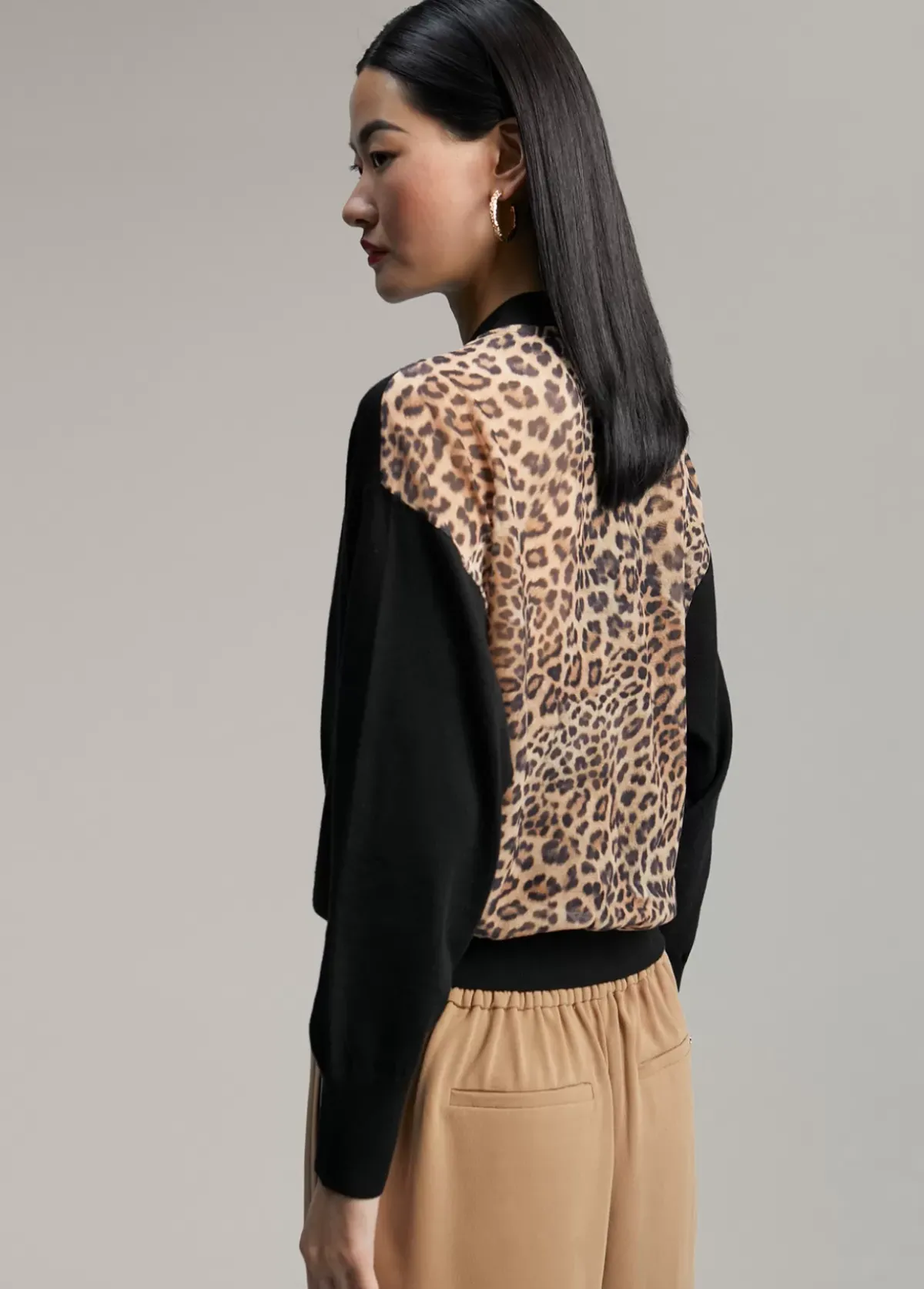 Sale Cárdigan combinado animal print Punto