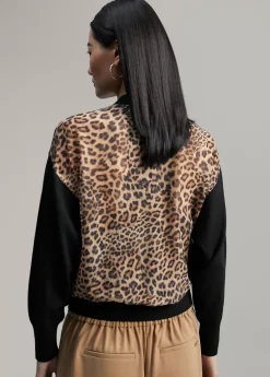 Sale Cárdigan combinado animal print Punto