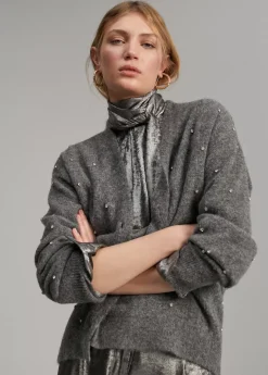 Outlet Cárdigan detalle joyas Punto