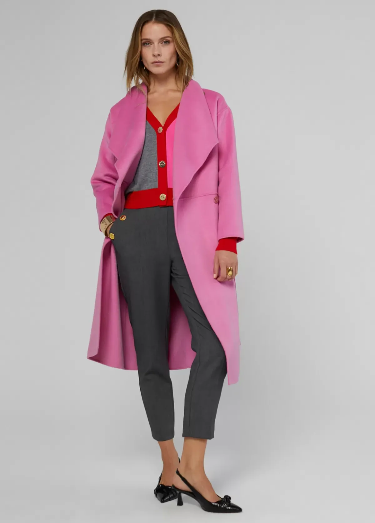 Discount Cárdigan tricolor Punto