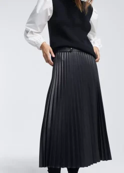 Hot Falda efecto piel Vestidos Y Faldas