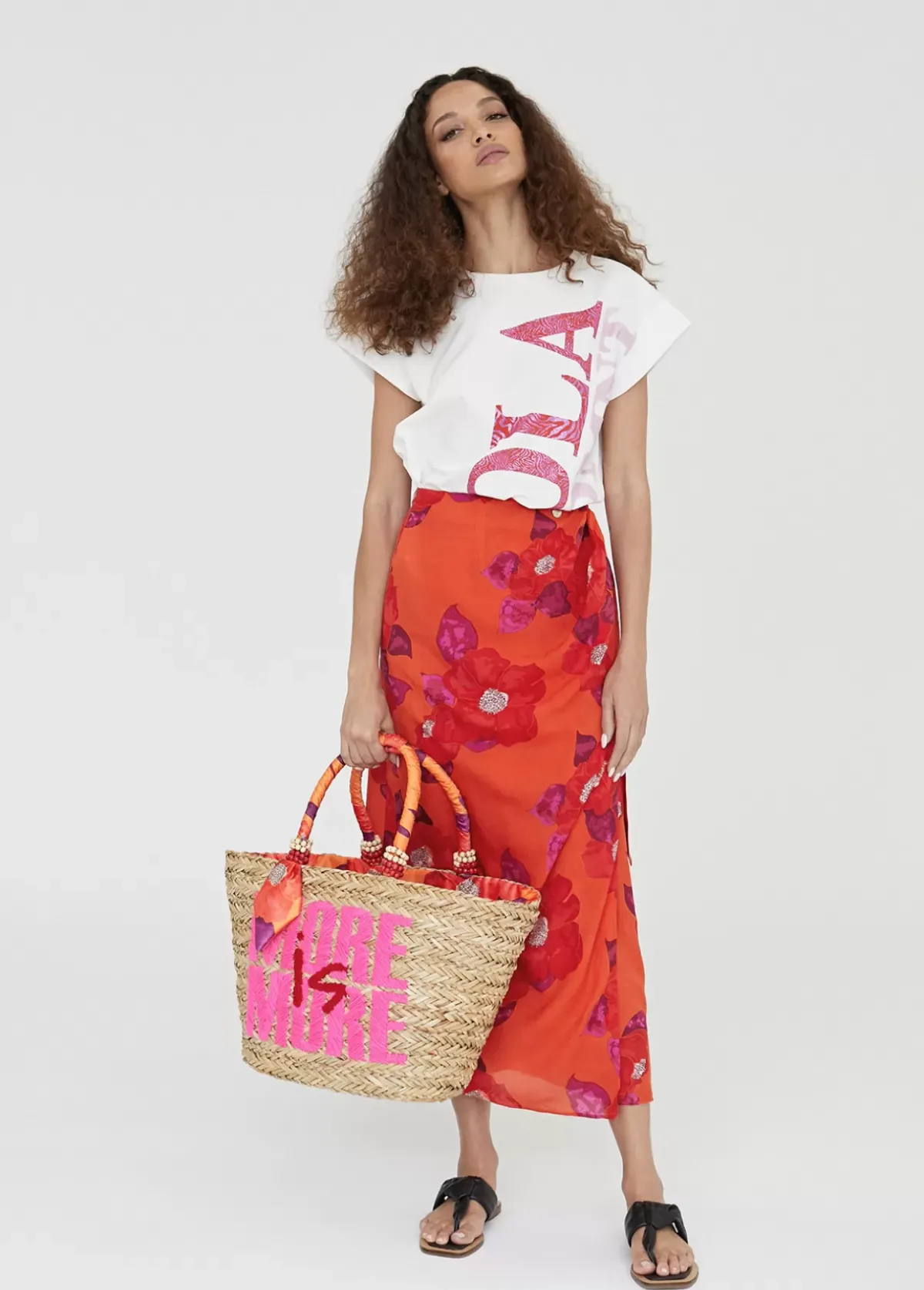 Clearance Falda estampada tipo pareo Accesorios|Vestidos Y Faldas