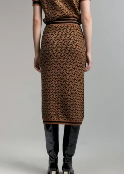 Outlet Falda monograma bicolor Vestidos Y Faldas