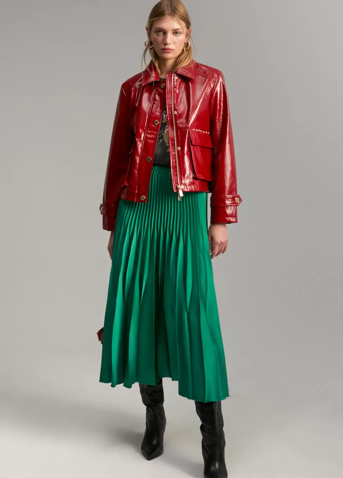 Hot Falda plisada Vestidos Y Faldas