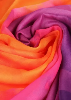 Best Fular fucsia y naranja Bufandas Y Pañuelos