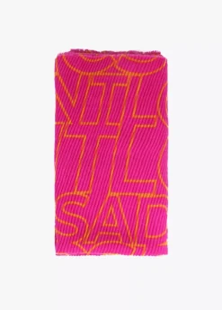 Clearance Fular plisado logotipado Otros Complementos|Bufandas Y Pañuelos