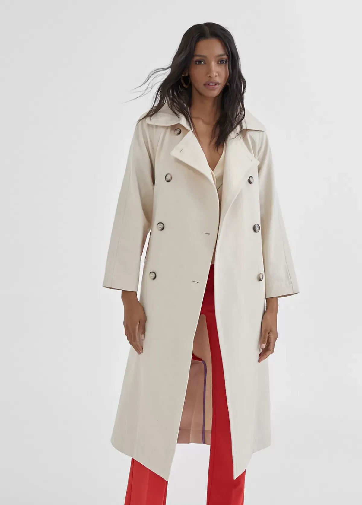 Online Gabardina color Chaquetas Y Gabardinas