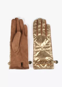 Clearance Guantes acolchados con cadena Gorros Sombreros Y Guantes